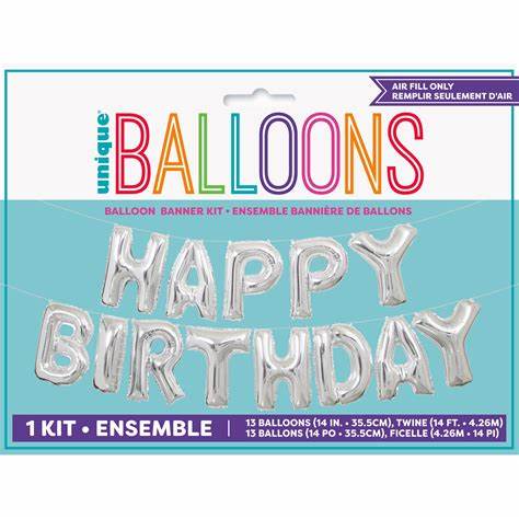 HB Foil Balloon (Silver)