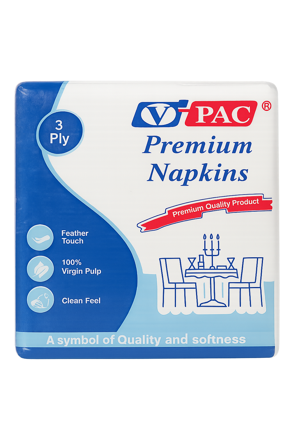 V-PAC Printed Napkin(Parrot)