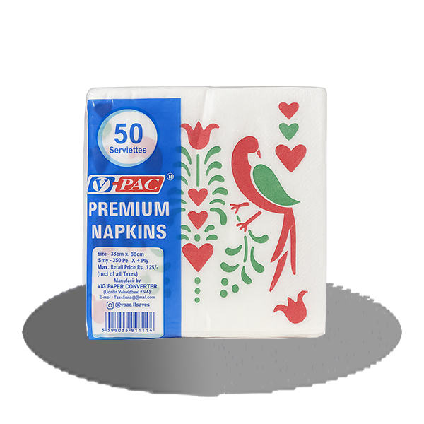 V-PAC Printed Napkin(Parrot)